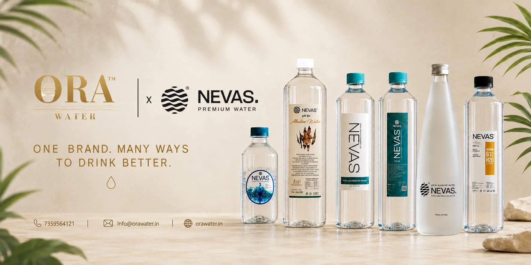 Ora Water branding preview